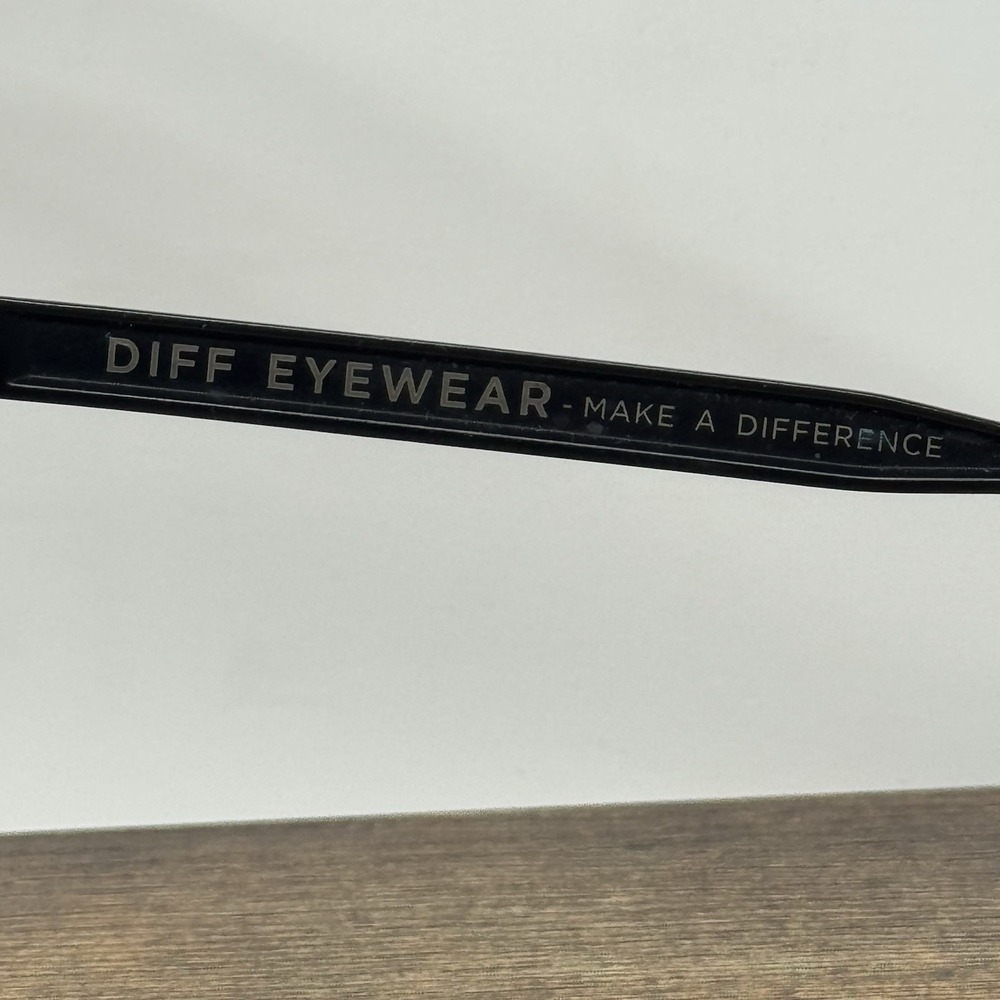 Diff Bella Black/Black Square Bk-Gr10P Polarized Sunglasses 54-19-142 - Picture 10 of 12